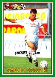 Figurina Amedeo Carboni - Supercalcio 1996-1997 - Panini