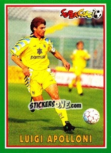 Sticker Luigi Apolloni - Supercalcio 1996-1997 n. 63 - Panini
