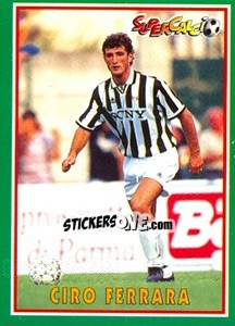 Sticker Ciro Ferrara - Supercalcio 1996-1997 n. 64 - Panini