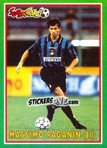 Sticker Massimo Paganin (II) - Supercalcio 1996-1997 - Panini