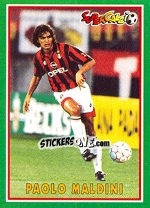 Sticker Paolo Maldini - Supercalcio 1996-1997 - Panini