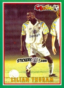 Sticker Lilian Thuram - Supercalcio 1996-1997 n. 75 - Panini