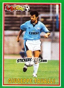 Sticker Giuseppe Favalli - Supercalcio 1996-1997 - Panini