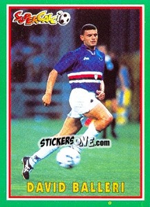 Sticker David Balleri - Supercalcio 1996-1997 n. 95 - Panini