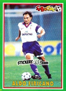Sticker Aldo Firicano - Supercalcio 1996-1997 - Panini
