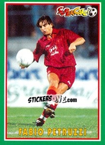 Sticker Fabio Petruzzi - Supercalcio 1996-1997 n. 100 - Panini