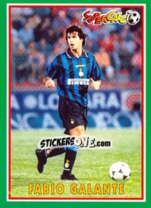 Sticker Fabio Galante - Supercalcio 1996-1997 - Panini