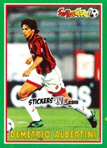 Sticker Demetrio Albertini - Supercalcio 1996-1997 n. 104 - Panini