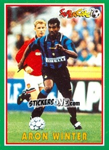 Sticker Aron Winter - Supercalcio 1996-1997 n. 105 - Panini