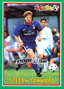 Sticker Stefan Schwarz - Supercalcio 1996-1997 n. 107 - Panini