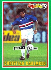Sticker Christian Karembeu - Supercalcio 1996-1997 n. 109 - Panini