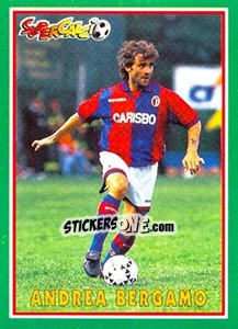 Sticker Andrea Bergamo - Supercalcio 1996-1997 - Panini