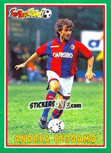Figurina Andrea Bergamo - Supercalcio 1996-1997 n. 110 - Panini