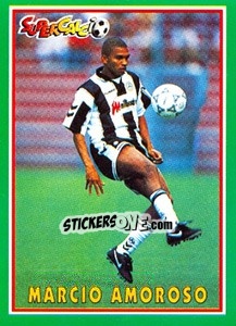 Sticker Marcio Amoroso - Supercalcio 1996-1997 - Panini