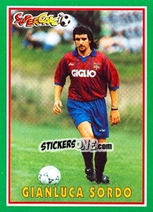 Sticker Gianluca Sordo - Supercalcio 1996-1997 - Panini