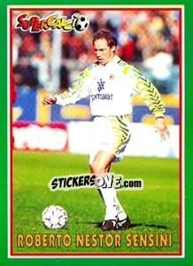 Sticker Roberto Nestor Sensini - Supercalcio 1996-1997 n. 123 - Panini