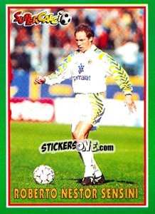 Cromo Roberto Nestor Sensini - Supercalcio 1996-1997 - Panini