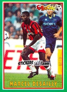 Sticker Marcel Desailly - Supercalcio 1996-1997 n. 125 - Panini
