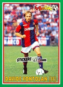 Cromo Davide Fontolan (II) - Supercalcio 1996-1997 - Panini