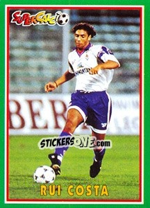 Sticker Rui Costa - Supercalcio 1996-1997 n. 139 - Panini