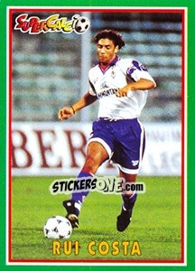 Figurina Rui Costa - Supercalcio 1996-1997 - Panini