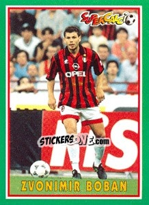 Cromo Zvonimir Boban - Supercalcio 1996-1997 - Panini