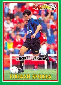 Figurina Ciriaco Sforza - Supercalcio 1996-1997 - Panini