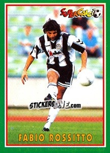 Sticker Fabio Rossitto - Supercalcio 1996-1997 - Panini