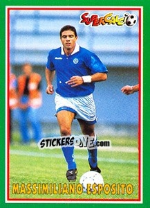 Figurina Massimiliano Esposito - Supercalcio 1996-1997 - Panini