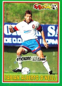 Sticker Fabian Alberto O'Neill - Supercalcio 1996-1997 - Panini