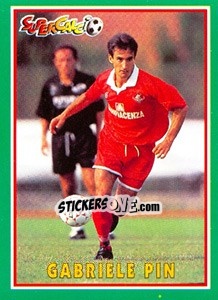 Sticker Gabriele Pin - Supercalcio 1996-1997 n. 156 - Panini