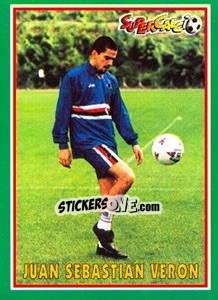 Sticker Juan Sebastian Veron - Supercalcio 1996-1997 n. 161 - Panini