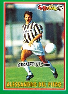 Sticker Alessandro Del Piero - Supercalcio 1996-1997 n. 165 - Panini