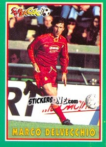 Sticker Marco Delvecchio - Supercalcio 1996-1997 n. 166 - Panini