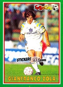 Sticker Gianfranco Zola - Supercalcio 1996-1997 n. 168 - Panini