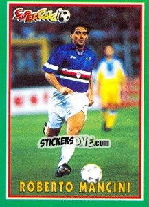 Sticker Roberto Mancini - Supercalcio 1996-1997 n. 172 - Panini