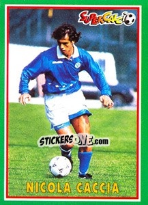 Sticker Nicola Caccia - Supercalcio 1996-1997 - Panini