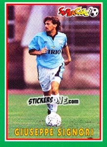 Sticker Giuseppe Signori - Supercalcio 1996-1997 n. 191 - Panini
