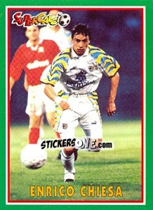 Cromo Enrico Chiesa - Supercalcio 1996-1997 - Panini