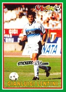 Sticker Gianluigi Lentini - Supercalcio 1996-1997 - Panini