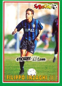 Cromo Filippo Inzaghi (I) - Supercalcio 1996-1997 - Panini