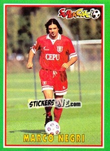 Sticker Marco Negri - Supercalcio 1996-1997 n. 199 - Panini