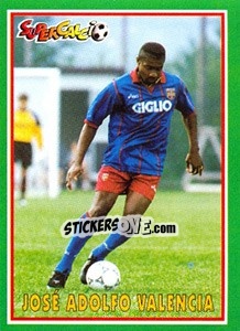 Figurina José Adolfo Valencia - Supercalcio 1996-1997 - Panini