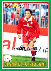 Figurina Gianpietro Piovani - Supercalcio 1996-1997 - Panini