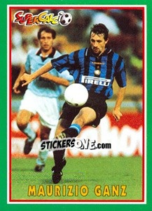 Sticker Maurizio Ganz - Supercalcio 1996-1997 - Panini