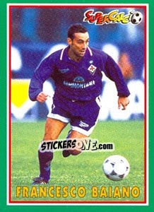 Sticker Francesco Baiano - Supercalcio 1996-1997 - Panini