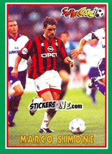 Figurina Marco Simone - Supercalcio 1996-1997 - Panini