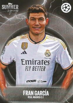 Figurina Fran García - UEFA Club Competitions Summer Signings 2023-2024
 n. 12 - Topps