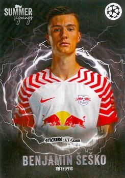 Cromo Benjamin Šeško - UEFA Club Competitions Summer Signings 2023-2024
 n. 69 - Topps