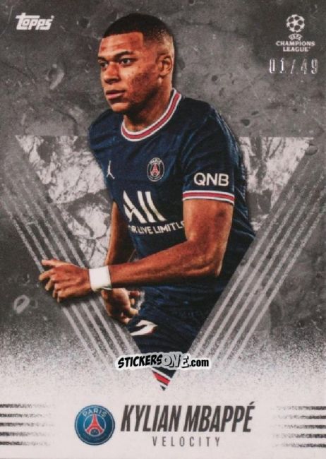 Cromo Kylian Mbappe - Alphonso Davies My Journey UEFA Champions League 2021-2022 n. 28b - Topps